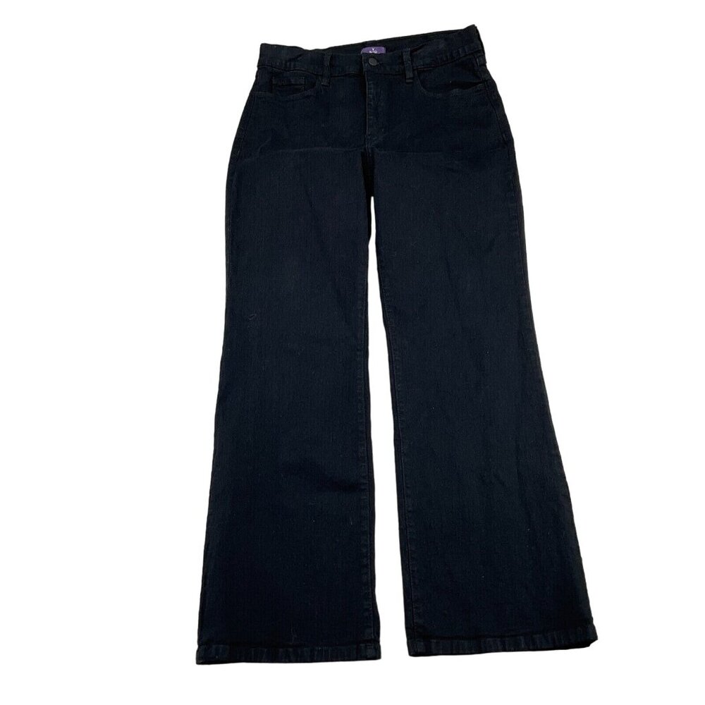 Not Your Daughters Jeans Women 12P 29Wx29L Black Bootcut Denim Stretch USA VTG
